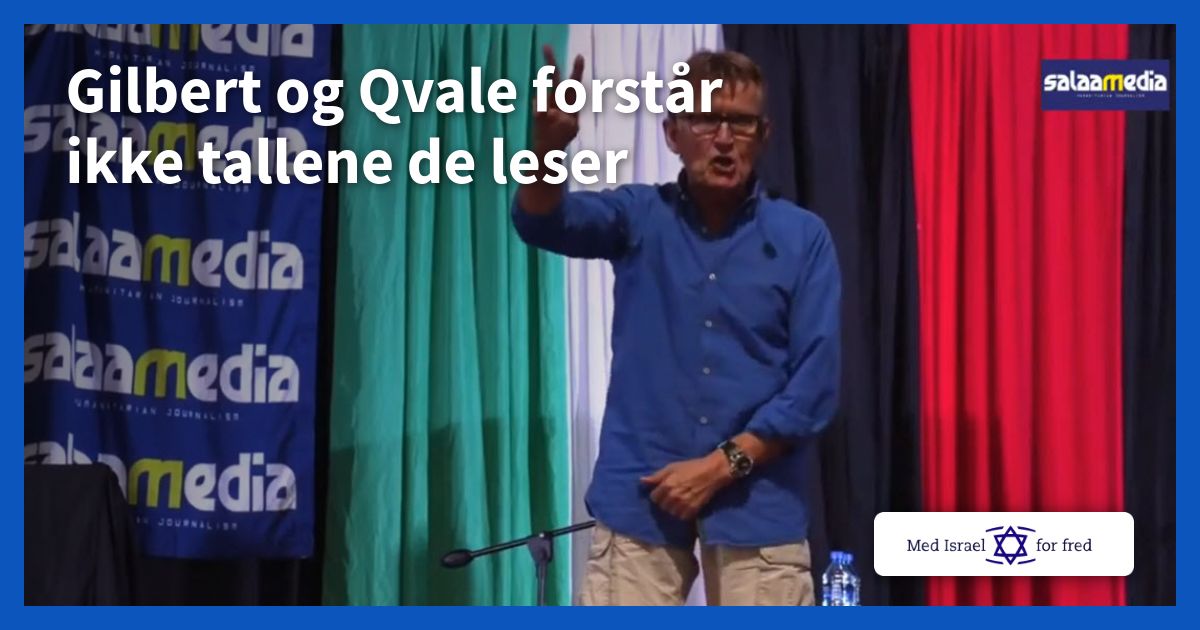 Gilbert og Qvale forstår ikke tallene de leser