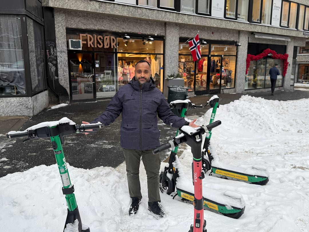 Elsparkesykler i snø – Oslo Arbeiderparti vil ha piggdekk
