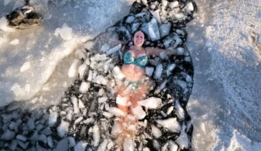 Frelst av isbading: – Reddet livet mitt