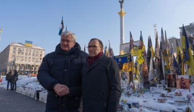 Eide måtte i tilfluktsrom under nattens russiske rakettangrep mot Kyiv
