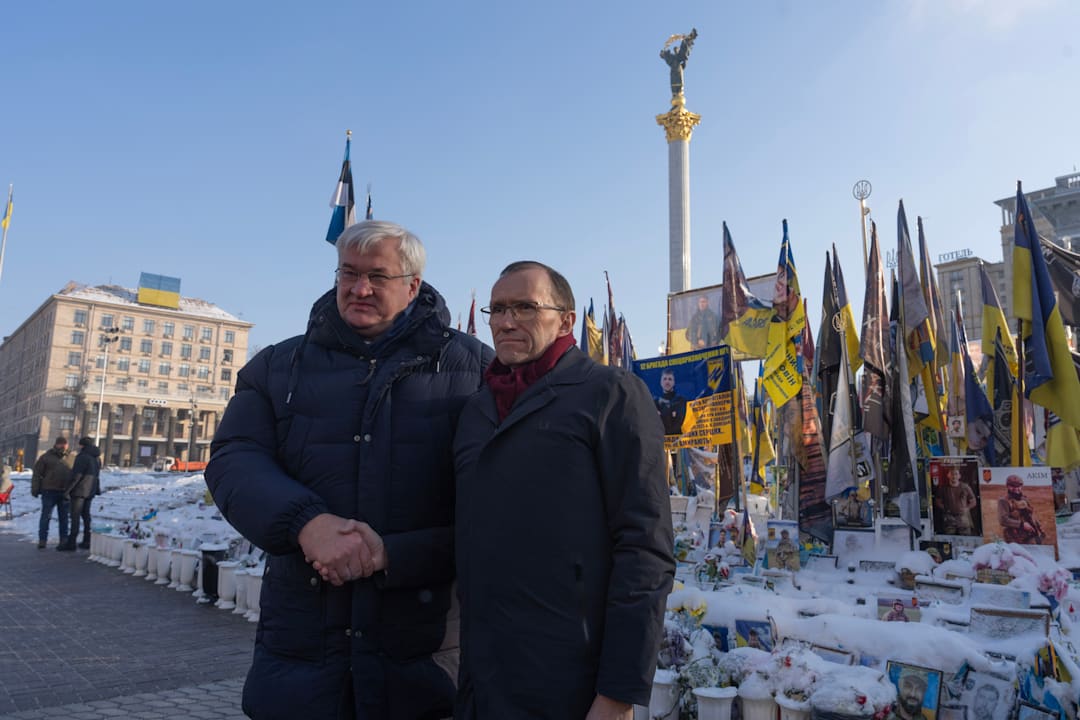 Eide måtte i tilfluktsrom under nattens russiske rakettangrep mot Kyiv