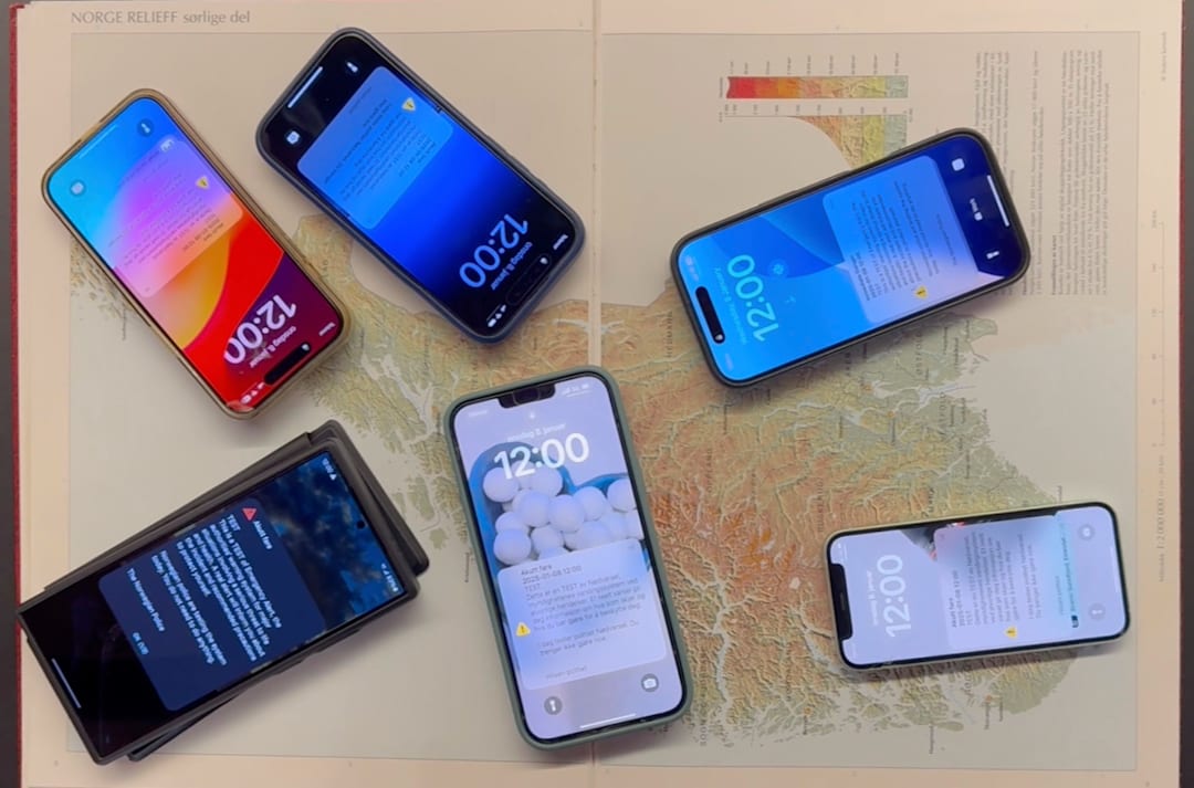 Onsdag klokken 12 testet nødvarselet i hele Norge