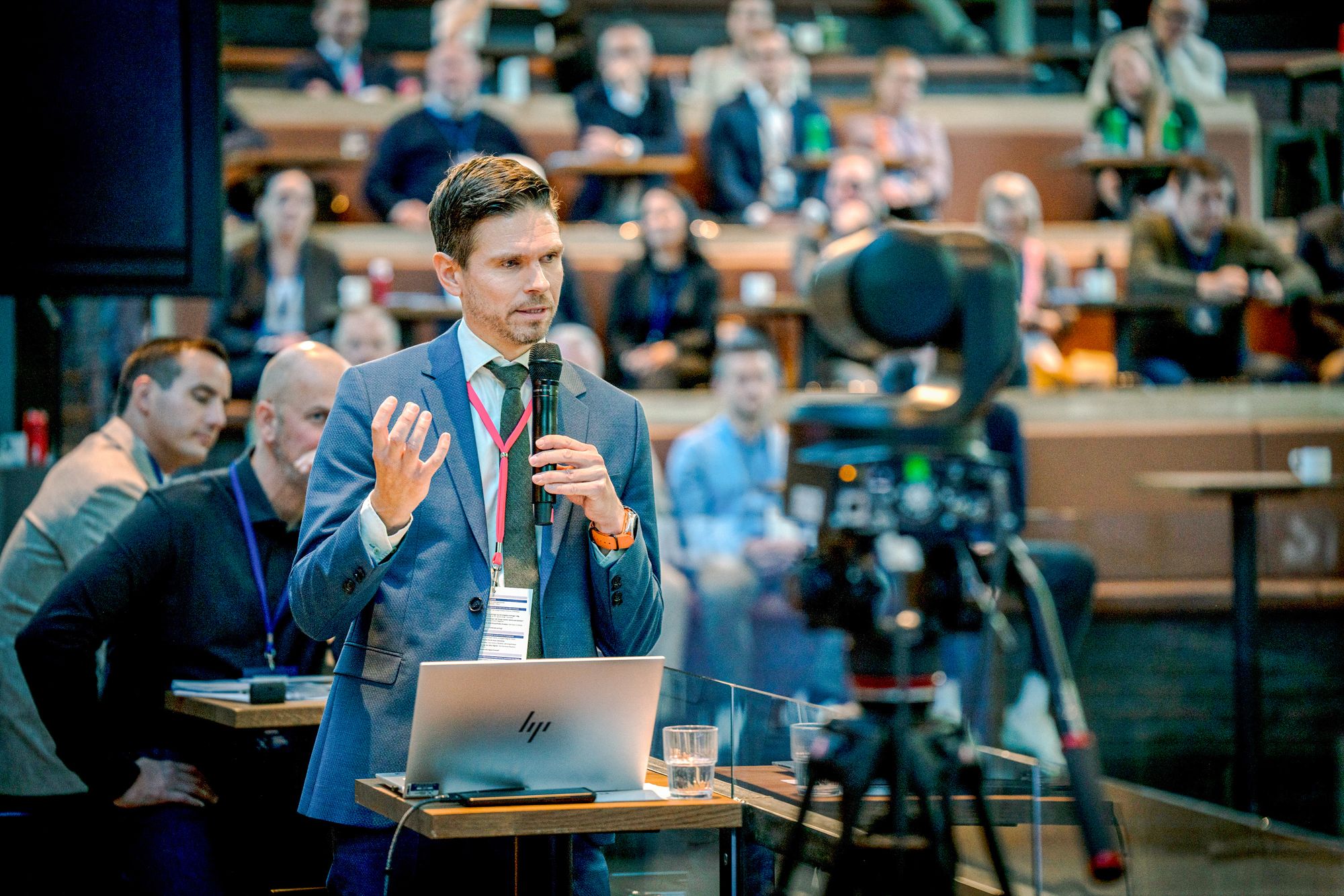 Espen Slette er strategisk rådgiver i Nasjonal kommunikasjonsmyndighet, og er her avbildet under konferansen Nkom agenda i Oslo 15. oktober.