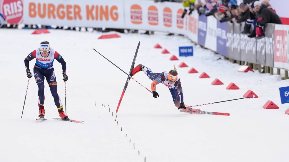 Anne Kjersti Kalvå faller på oppløpet