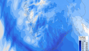 Snøfall i Sør-Norge – kan føre til strømbrudd