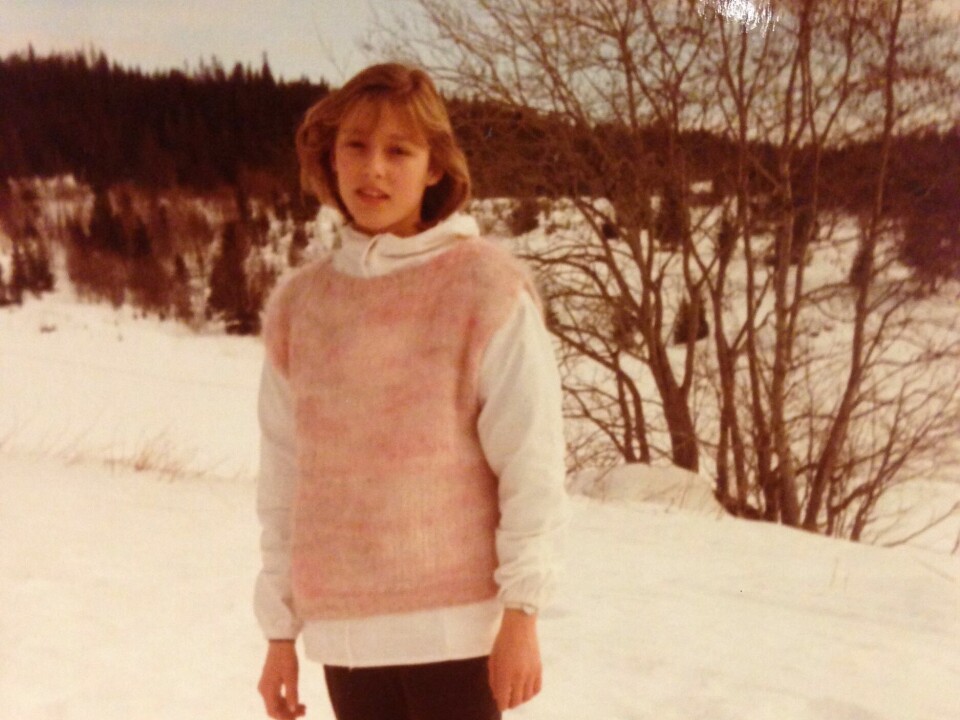 DEN GANG DA: Da Mona var yngre, dro hun gjerne på fjelltur eller ut i naturen med familien. Det har det blitt mindre av etter hun selv ble voksen og mamma.