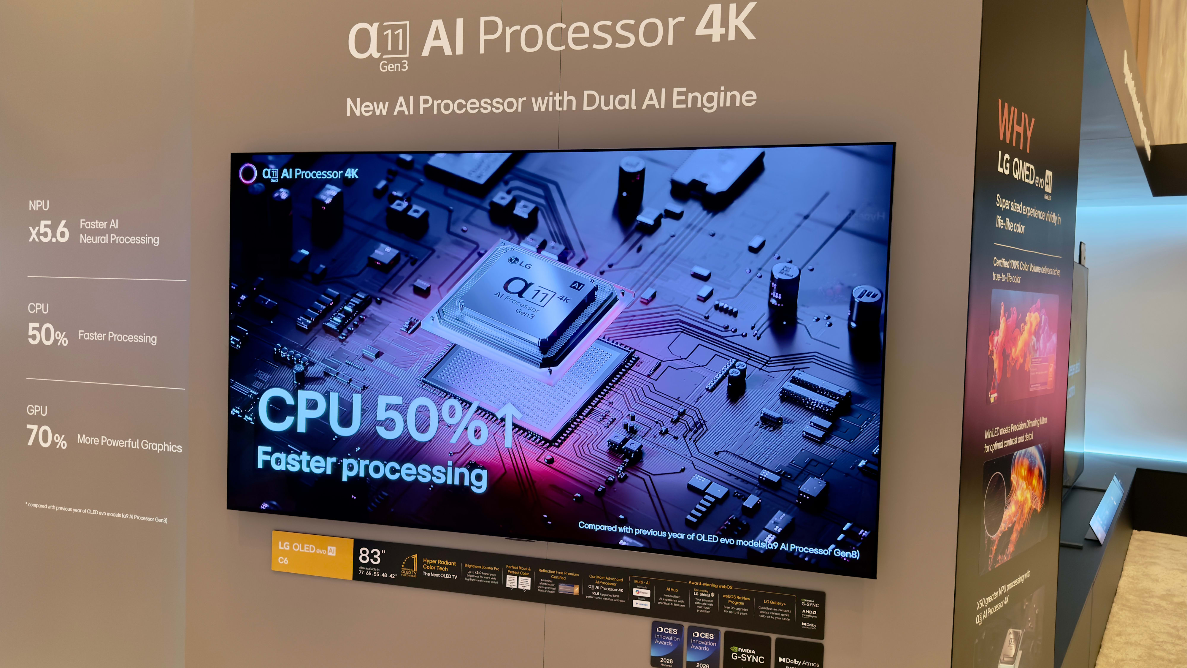 LGs nye C6 skal få samme panelet som storebror G6 i de to største variantene. 