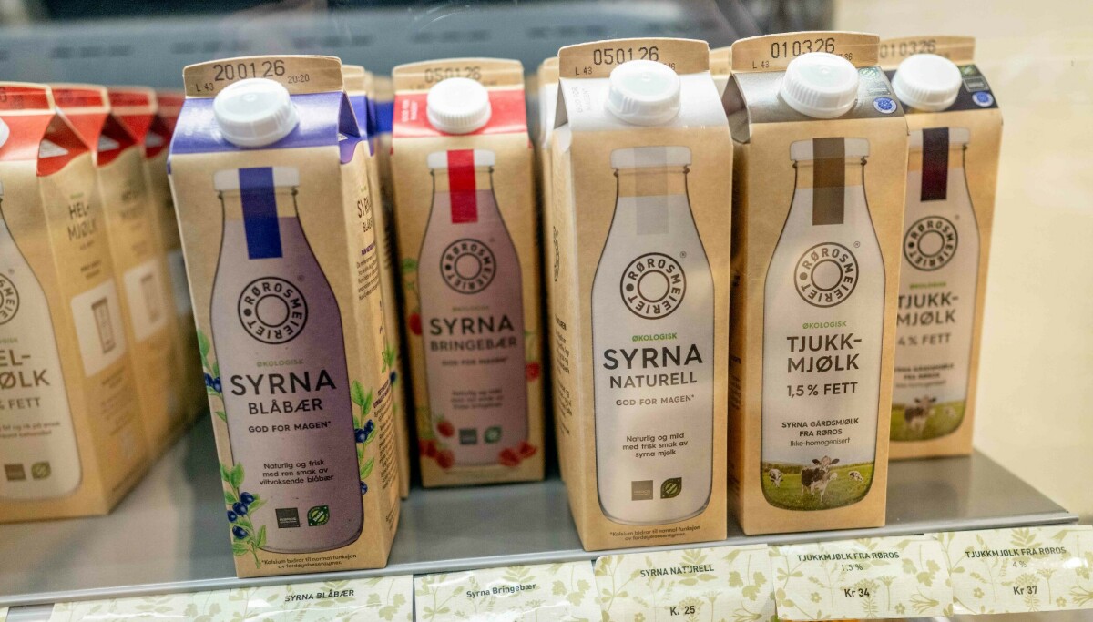 Helt tomme for økologisk melk i Norge.