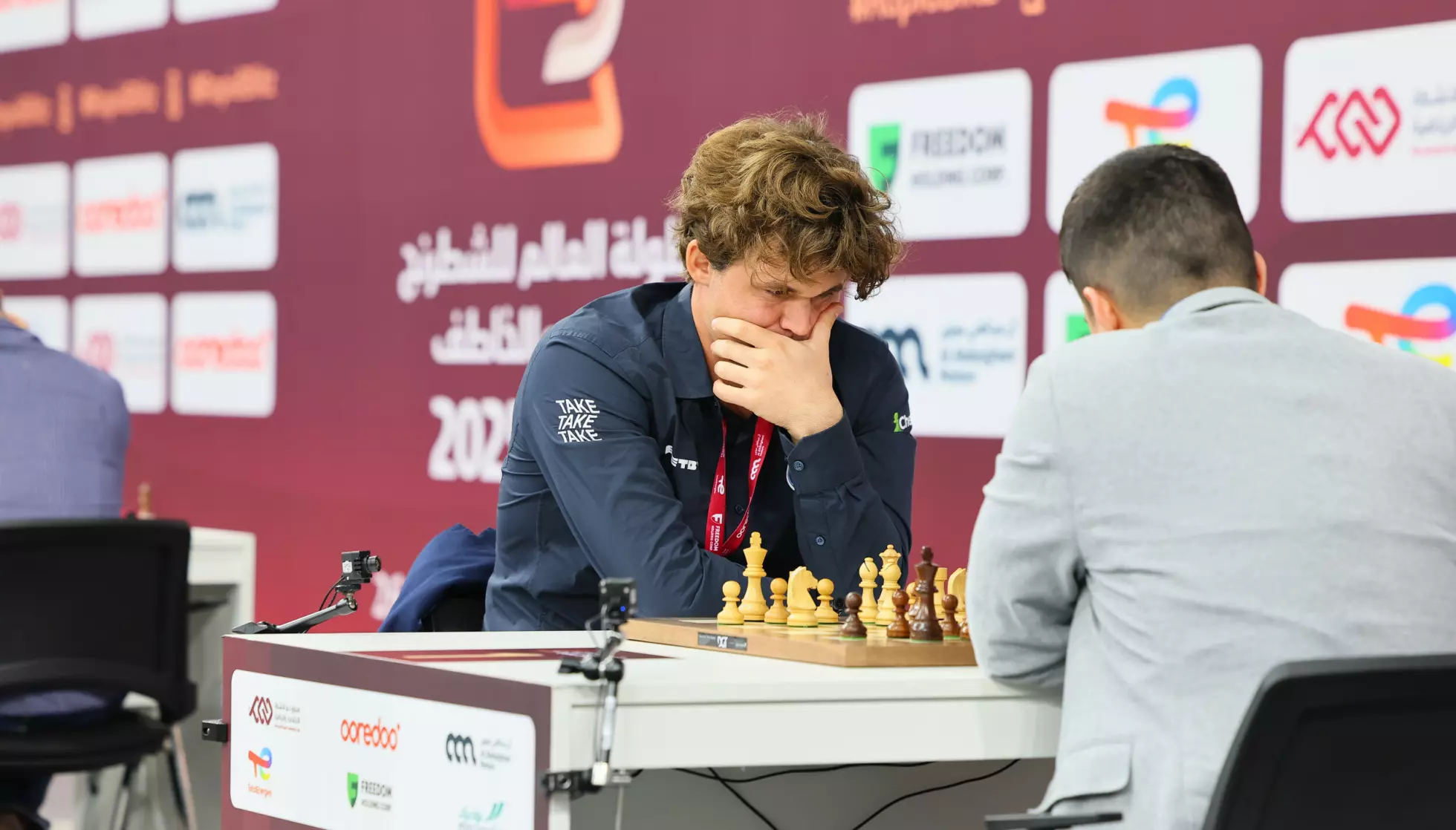 DRØMMESTART: Magnus Carlsen imponerer i Qatar. Foto: Shutterstock/NTB