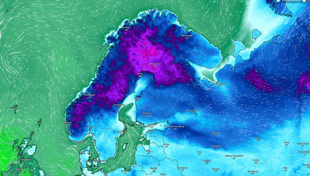 - Kaldere enn i fryseboksen