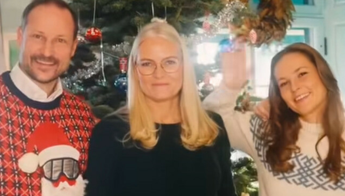 Prinsesse Ingrid Alexandra i hjemmestrikket genser fra Årdal