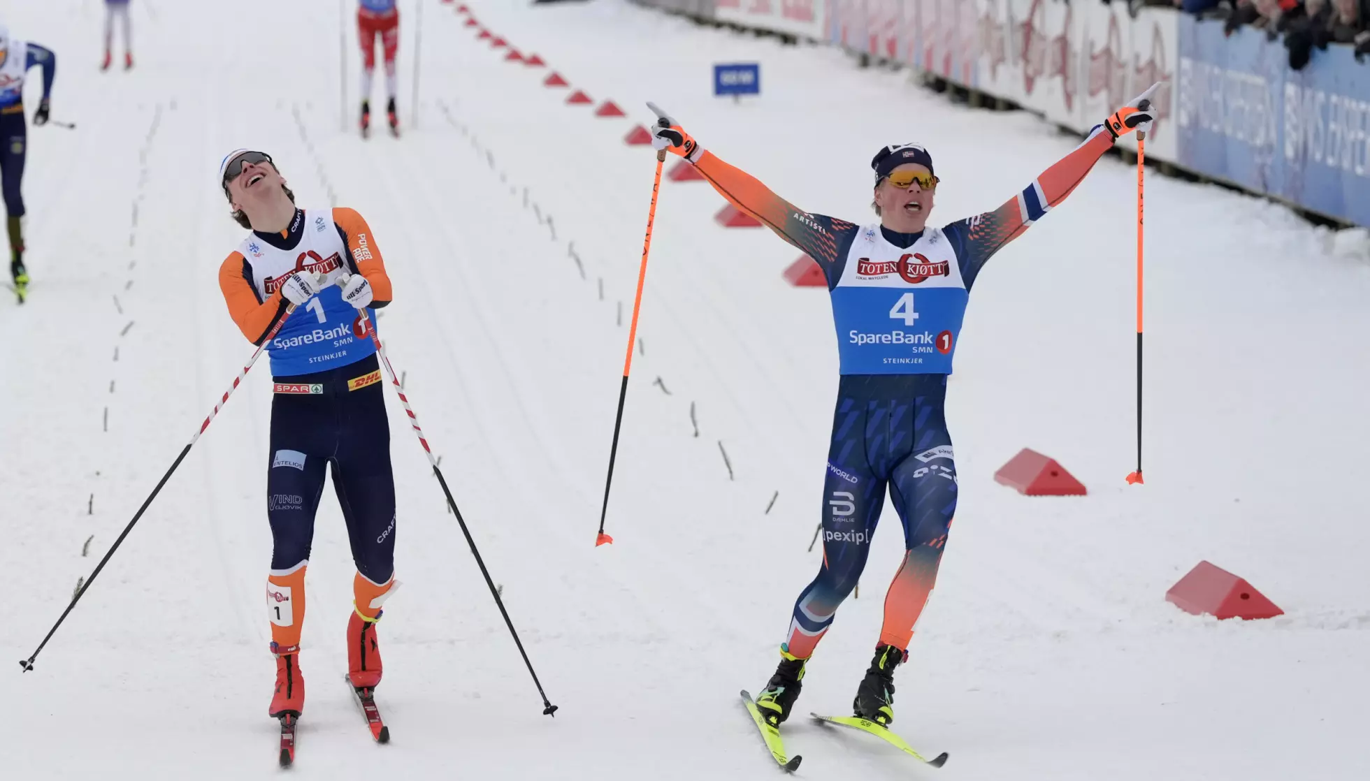 GULL: Lars Heggen vant foran Ansgar Evensen. Foto: Lise Åserud / NTB