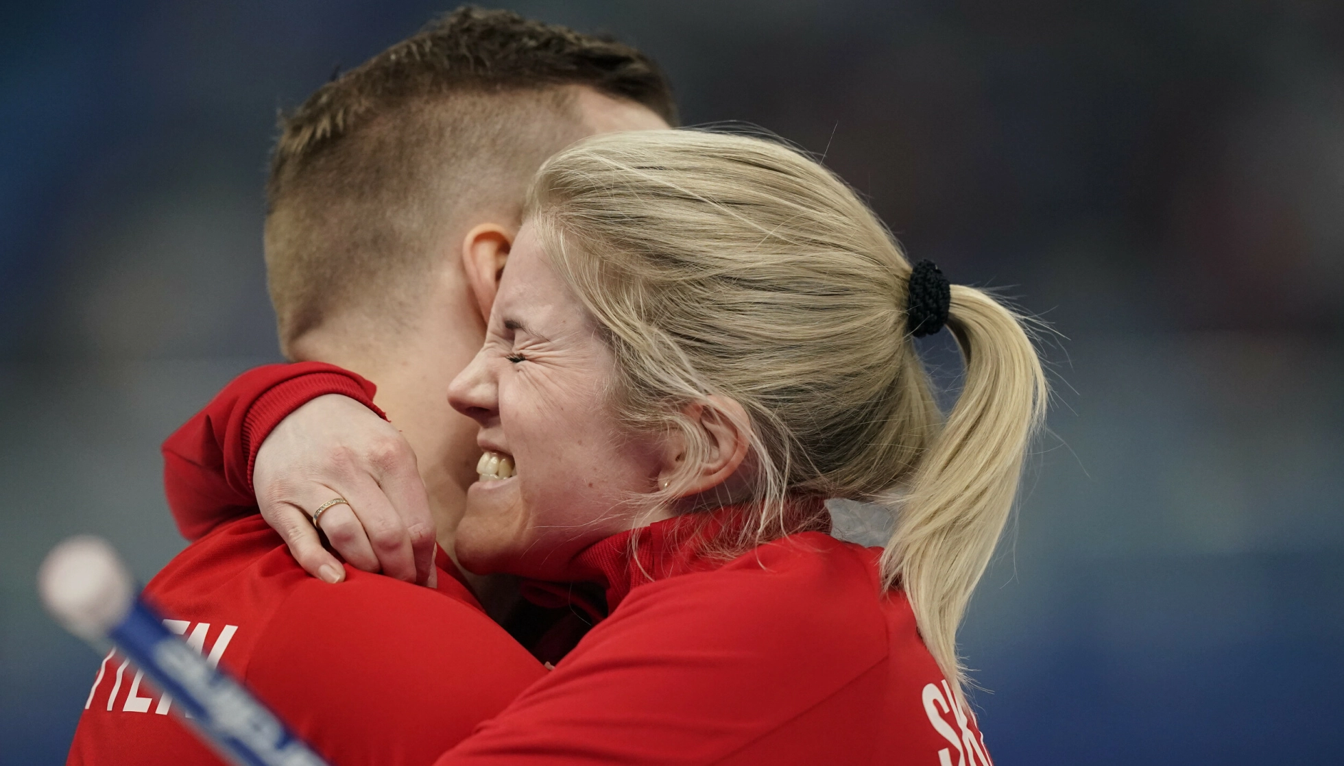 KLEM: Paret er godt vant med å vinne medaljer. Foto: Brynn Anderson / AP / NTB