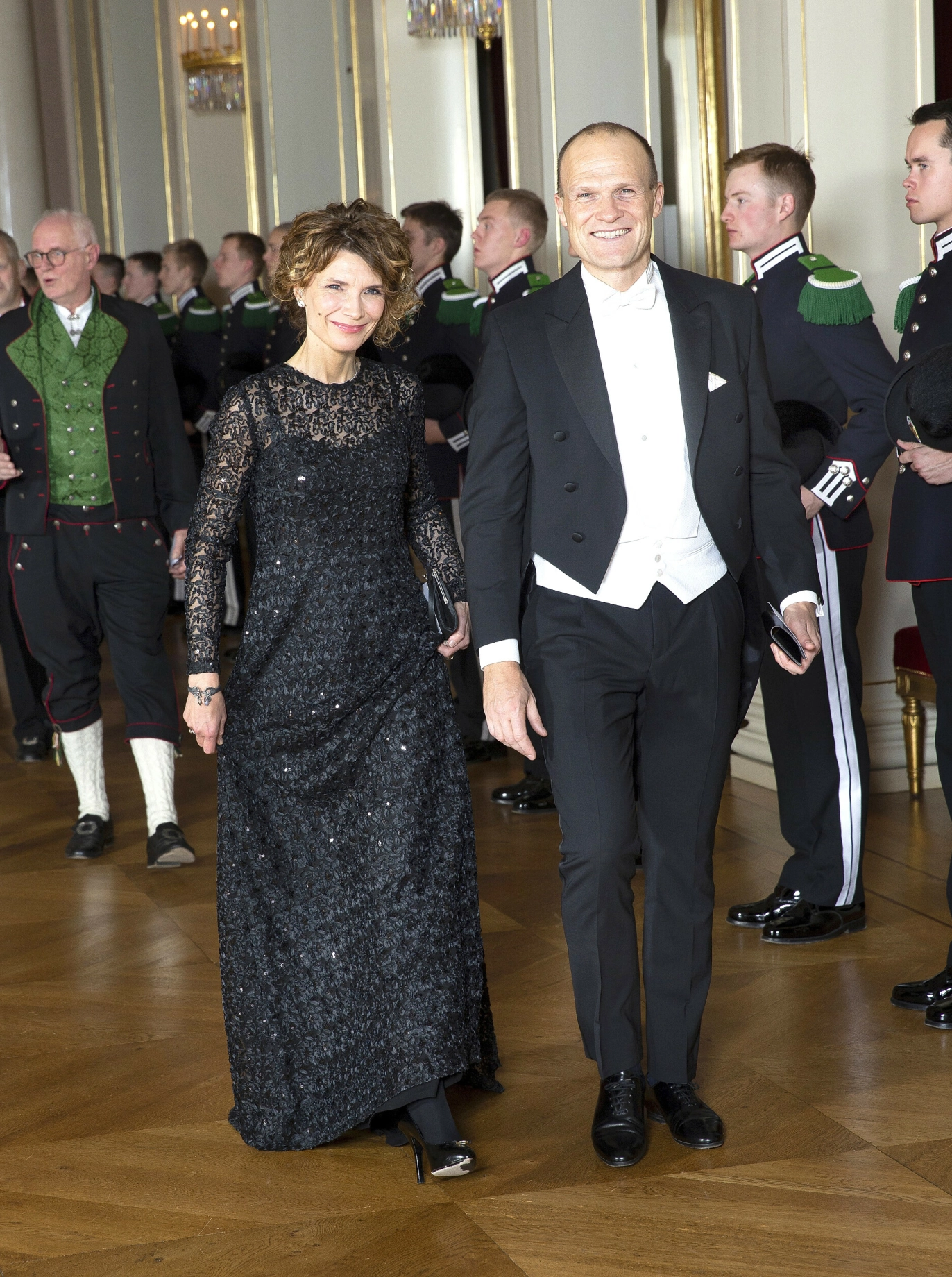 KJEMPET – OG VANT: Herborg innrømmer at hun måtte kjempe for Esben Hvams kjærlighet. Men den danske juristen falt også til slutt. Her er de sammen på gallamiddag på Slottet i 2019. Foto: Svein Brimi