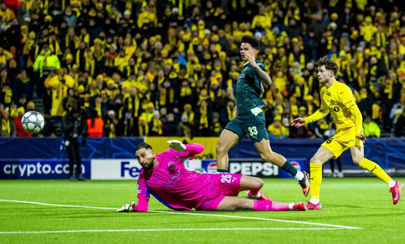 ÅPENT: Manchester City slapp Bodø/Glimt enkelt til ved flere anledninger. Foto: NTB