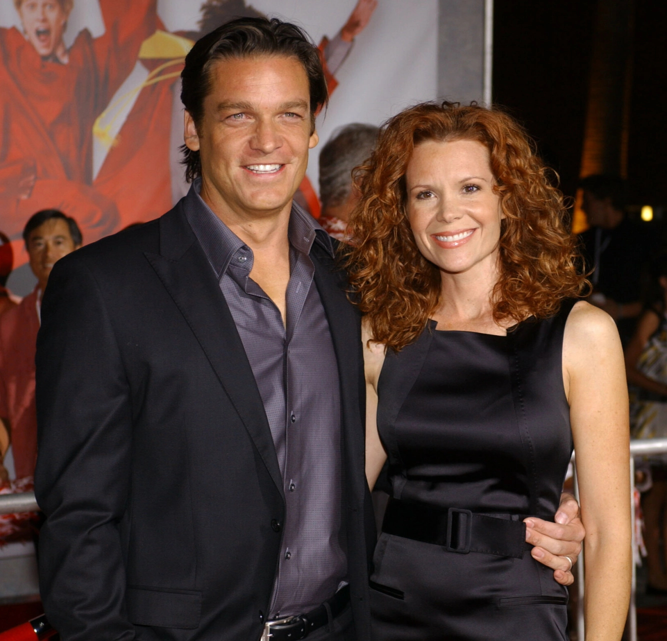 GIFT: Bart Johnson og kona Robyn Lively, her avbildet fra premierefesten til «High School Musical 3» i 2008. Foto: NTB.