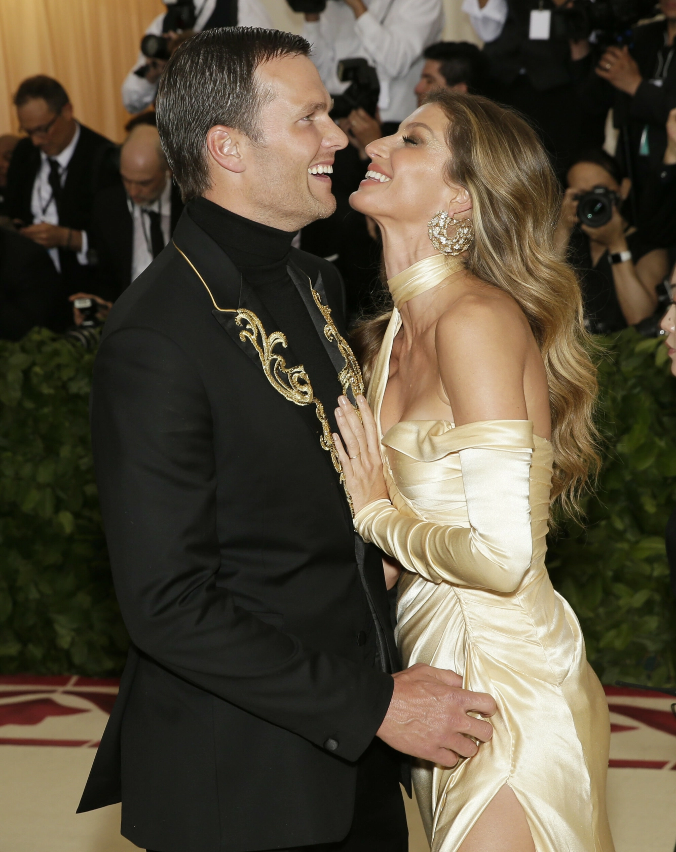 EKSER: I oktober 2022 kom nyheten om at Tom Brady og Gisele hadde valgt å gå hver til sitt etter 13 års ekteskap. Sammen har de datteren Vivan Lake Brady og Benjamin Brady. Foto: John Angelillo / UPI / Shutterstock / NTB