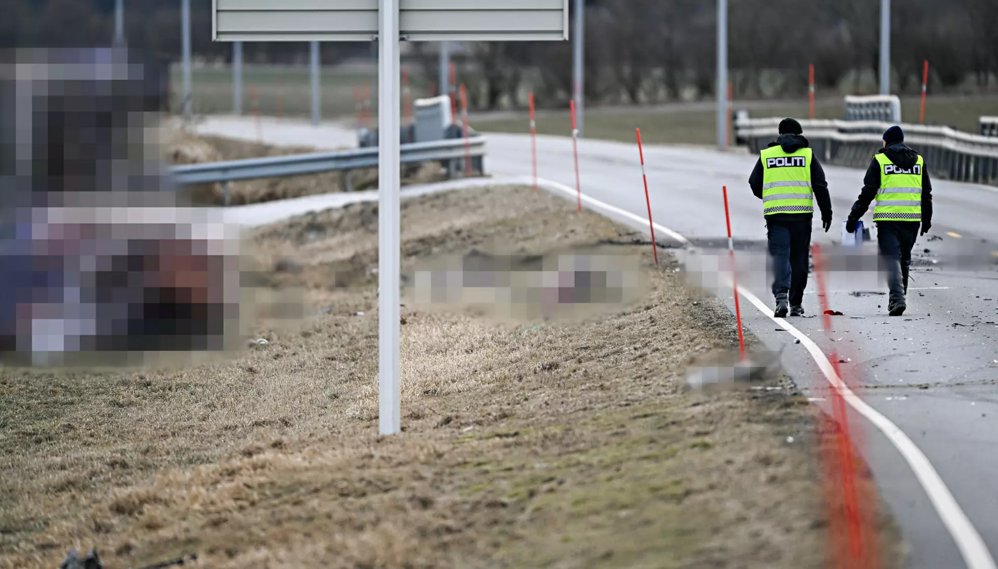 MANN SIKTET: En mann i slutten av tenåra er siktet etter dødsulykken på Jæren torsdag. Nødetatene fikk melding om ulykken like før klokka 7. Foto: Carina Johansen / NTB