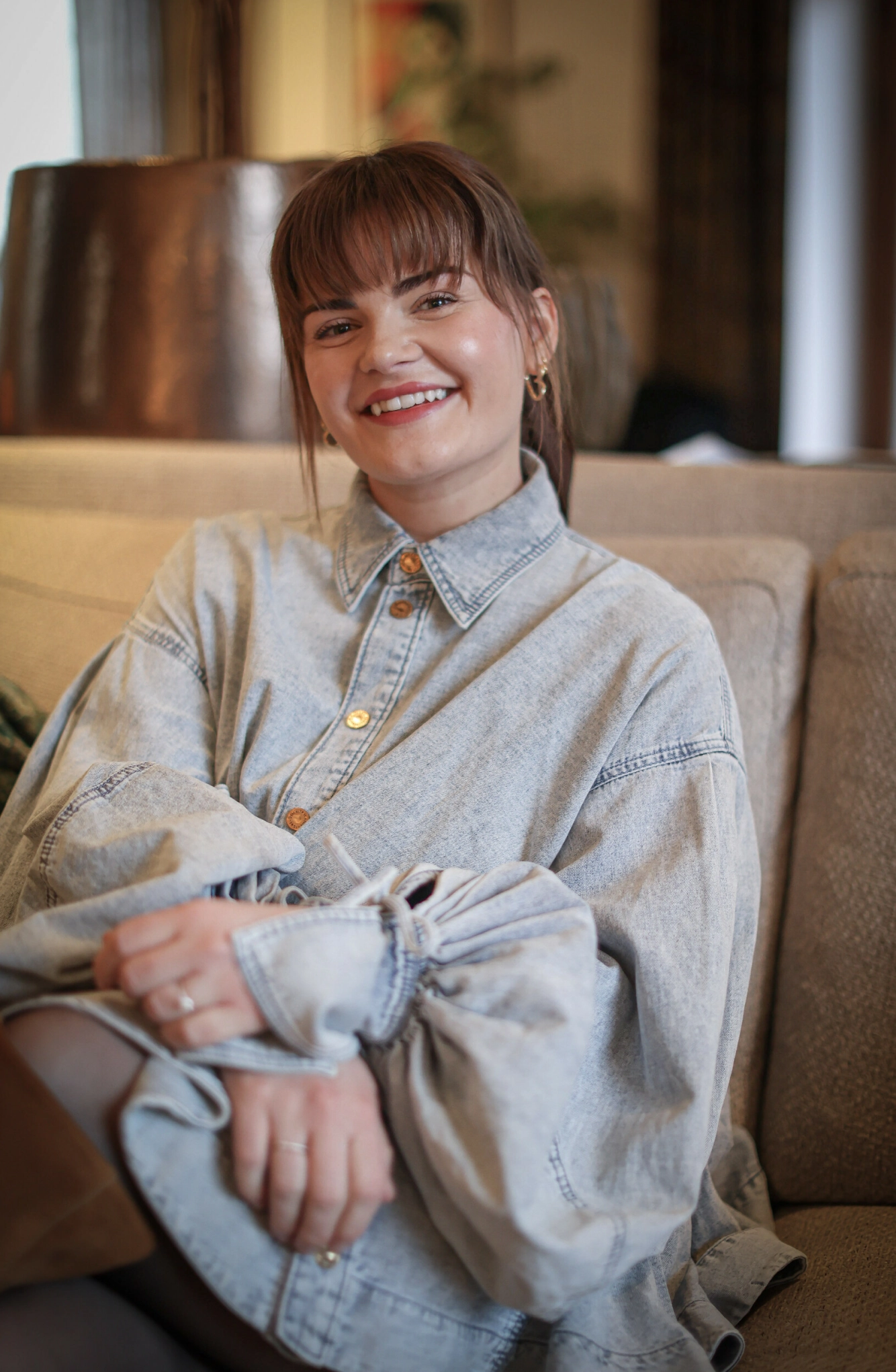 Ulrikke Brandstorp avslørte under pressetreff for dokuserien «Mødre» at hun er 10+1 uke gravid med sitt andre barn. Uansett om det blir gutt eller jente, lander de nok ikke på navnet Roy. Foto: Ida Bergersen