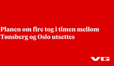 Planen om fire tog i timen mellom Tønsberg og Oslo utsettes