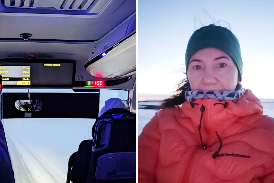 16 kuldegrader inne på bussen i Finnmark: – Ikke holdbart
