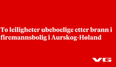 To leiligheter ubeboelige etter brann i firemannsbolig i Aurskog-Høland