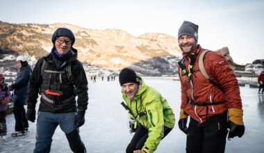 Luster | Skøyteglede på fjorden: – Ein veldig fin helgeaktivitet - Sogn Avis