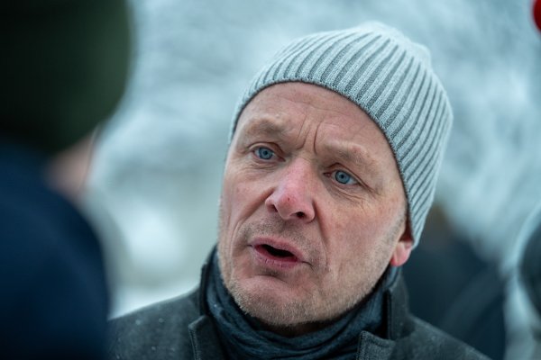 Per Arne Botnan i Sivert Guttorm Bakkens begravelse.