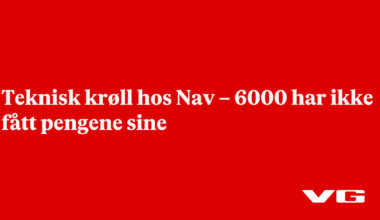 Feil i løsninger gir forsinkelse av sykepenger