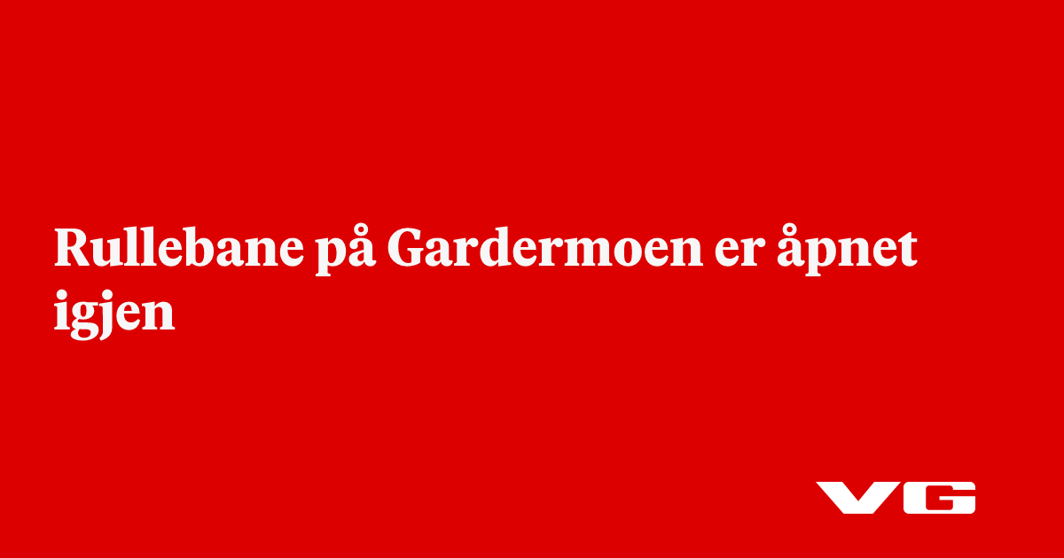Rullebane på Gardermoen er åpnet igjen