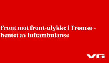 Front mot front-ulykke i Tromsø
