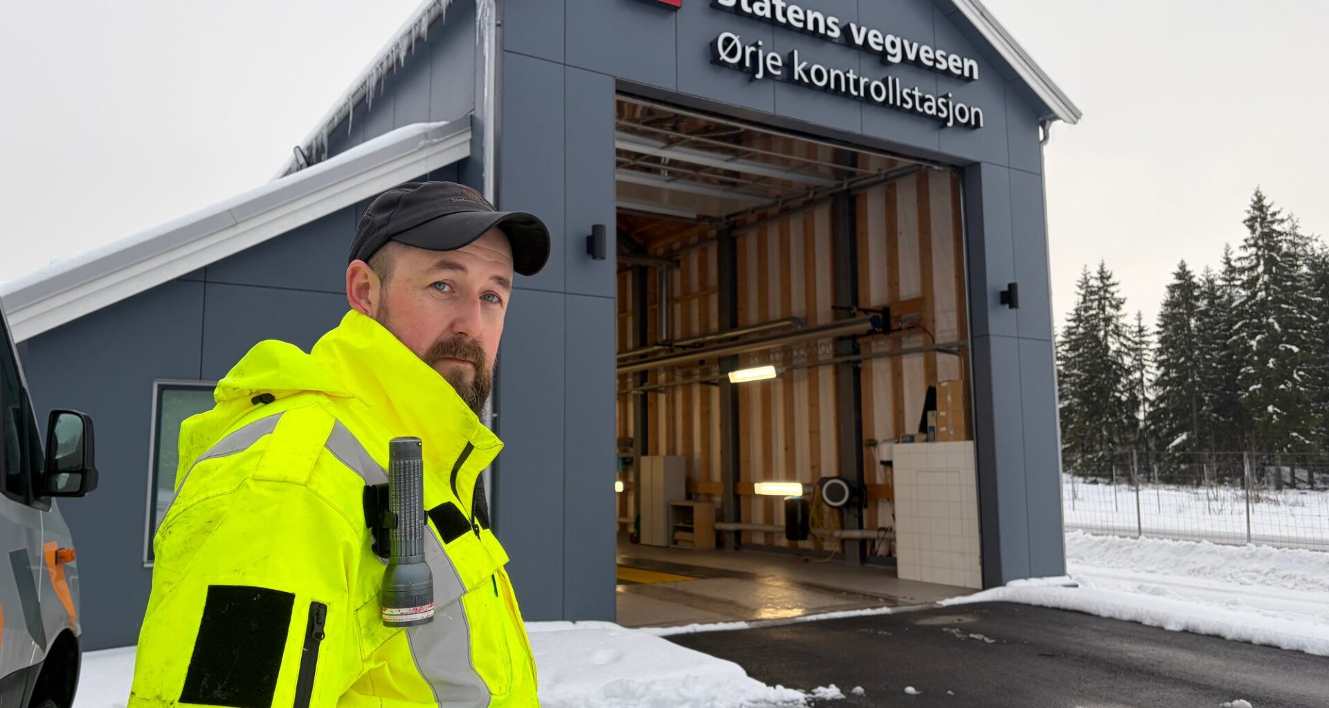 Lokale nyheter, Marker | Sjekket om lastebilene var skodd for norsk vinter: – Dårlig føre på morgenen - Smaalenenes Avis