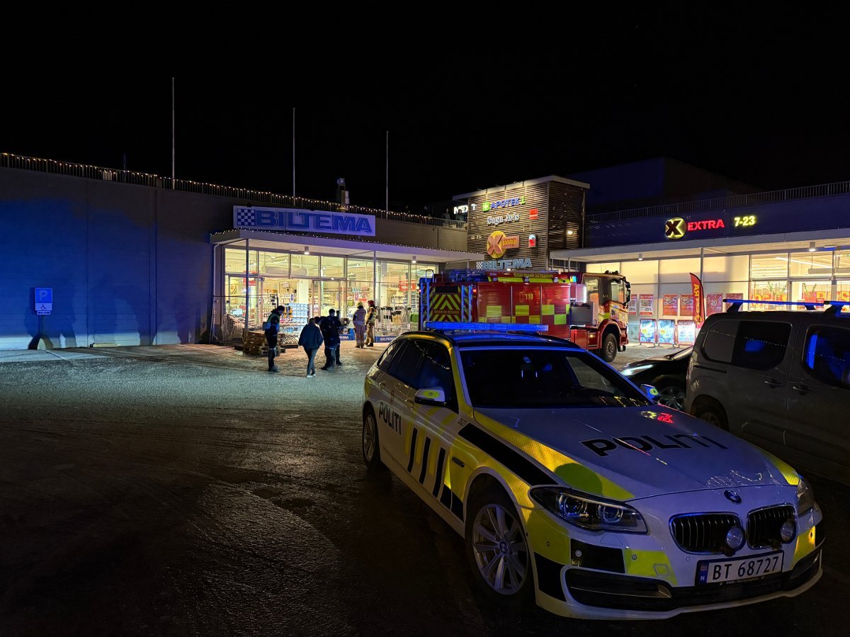 Sogndal, 110 vest | Evakuerte kjøpesenter i Sogndal