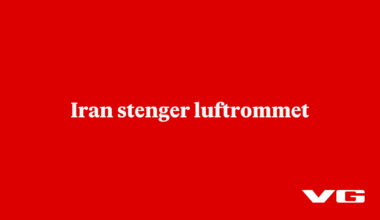 Iran stenger luftrommet