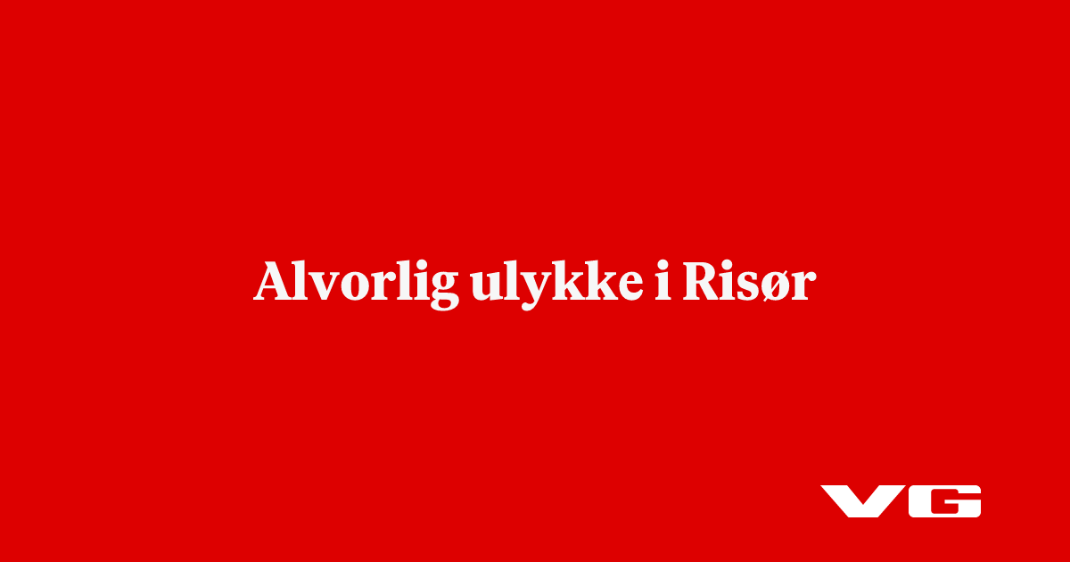 Alvorlig ulykke i Risør
