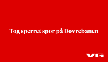 Tog sperret spor på Dovrebanen