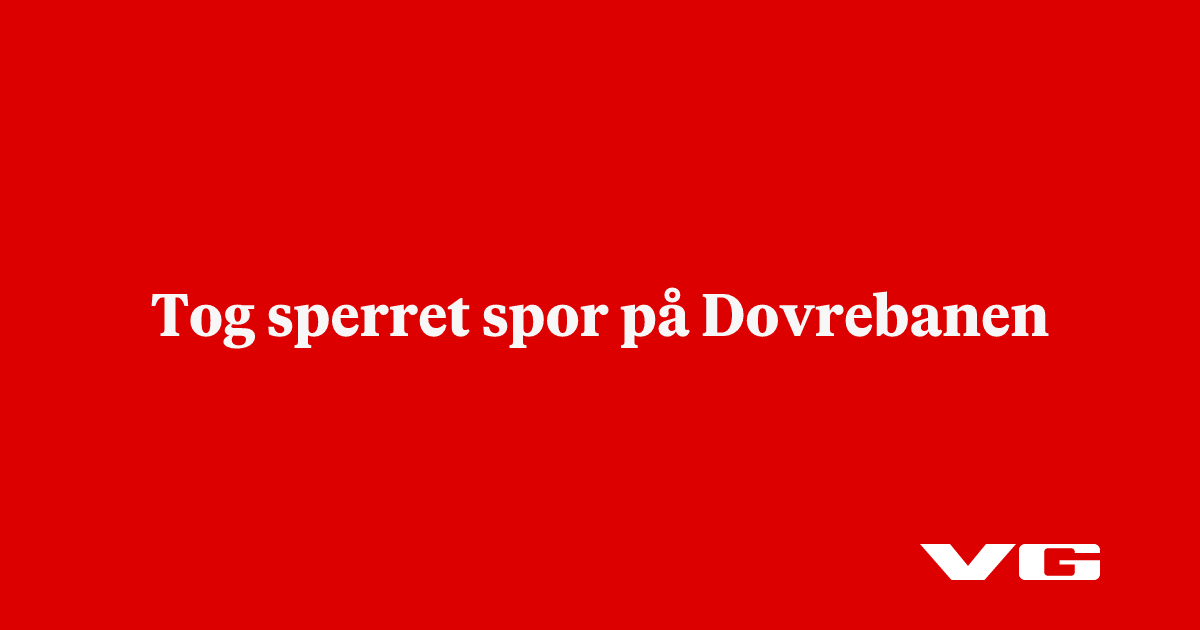Tog sperret spor på Dovrebanen