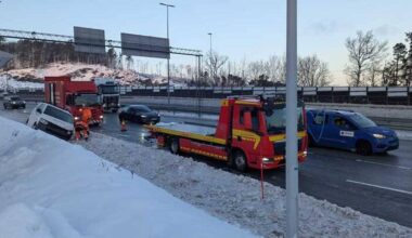 Trafikkuhell ved Håneskrysset i Kristiansand