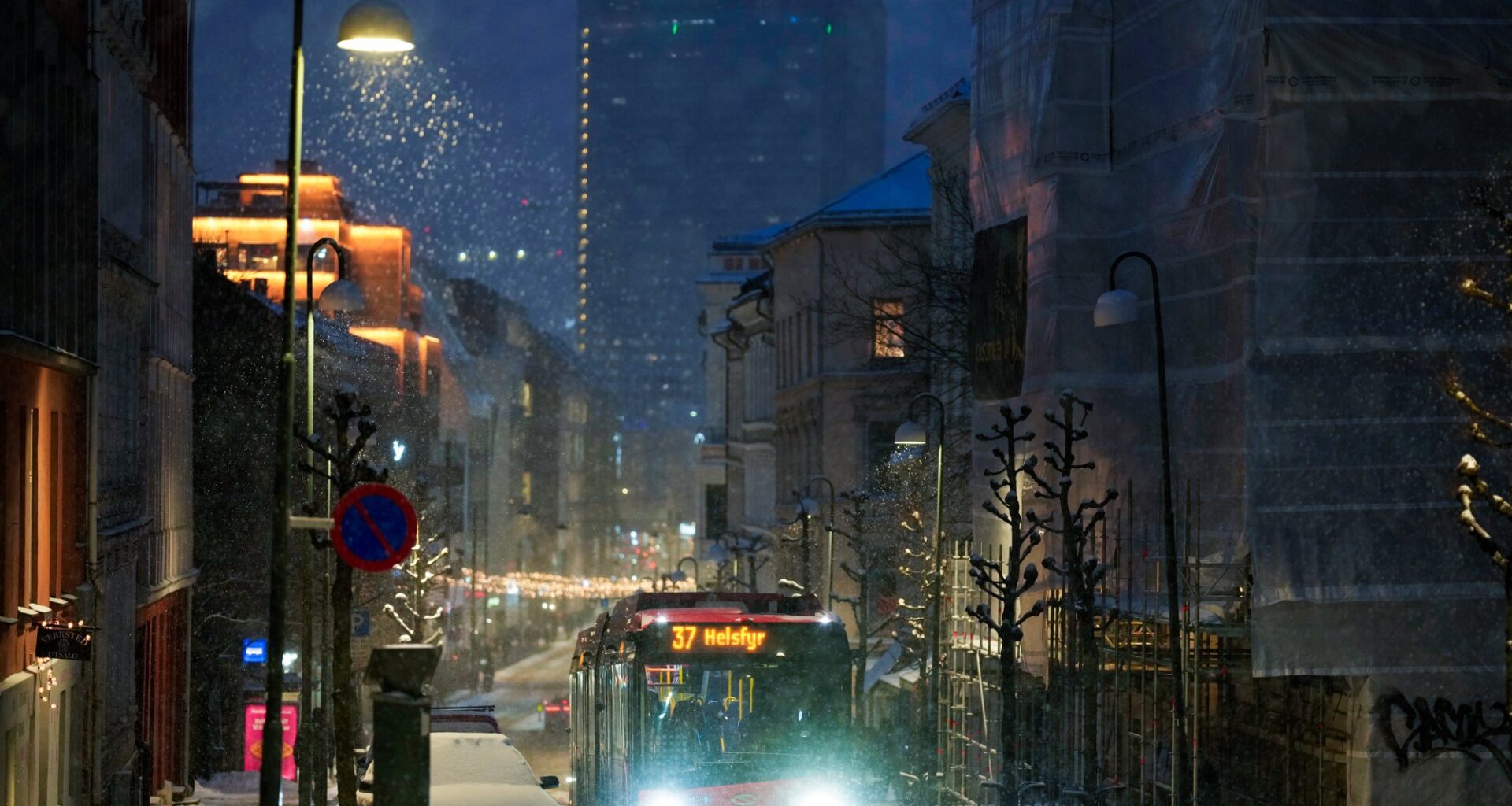 Vær, Snø | Gult farevarsel: Oppfordrer til hjemmekontor