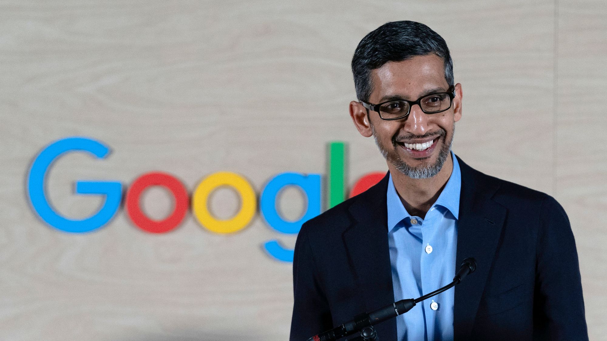 Google, her ved sjef Sundar Pichai, har lenge ligget etter Chat GPT på KI-arenaen, men rivalen Gemini øker raskt i popularitet.