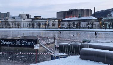 Nyheter, Utrygg is | Gikk på utrygg is på Lille Lungegårdsvann i Bergen