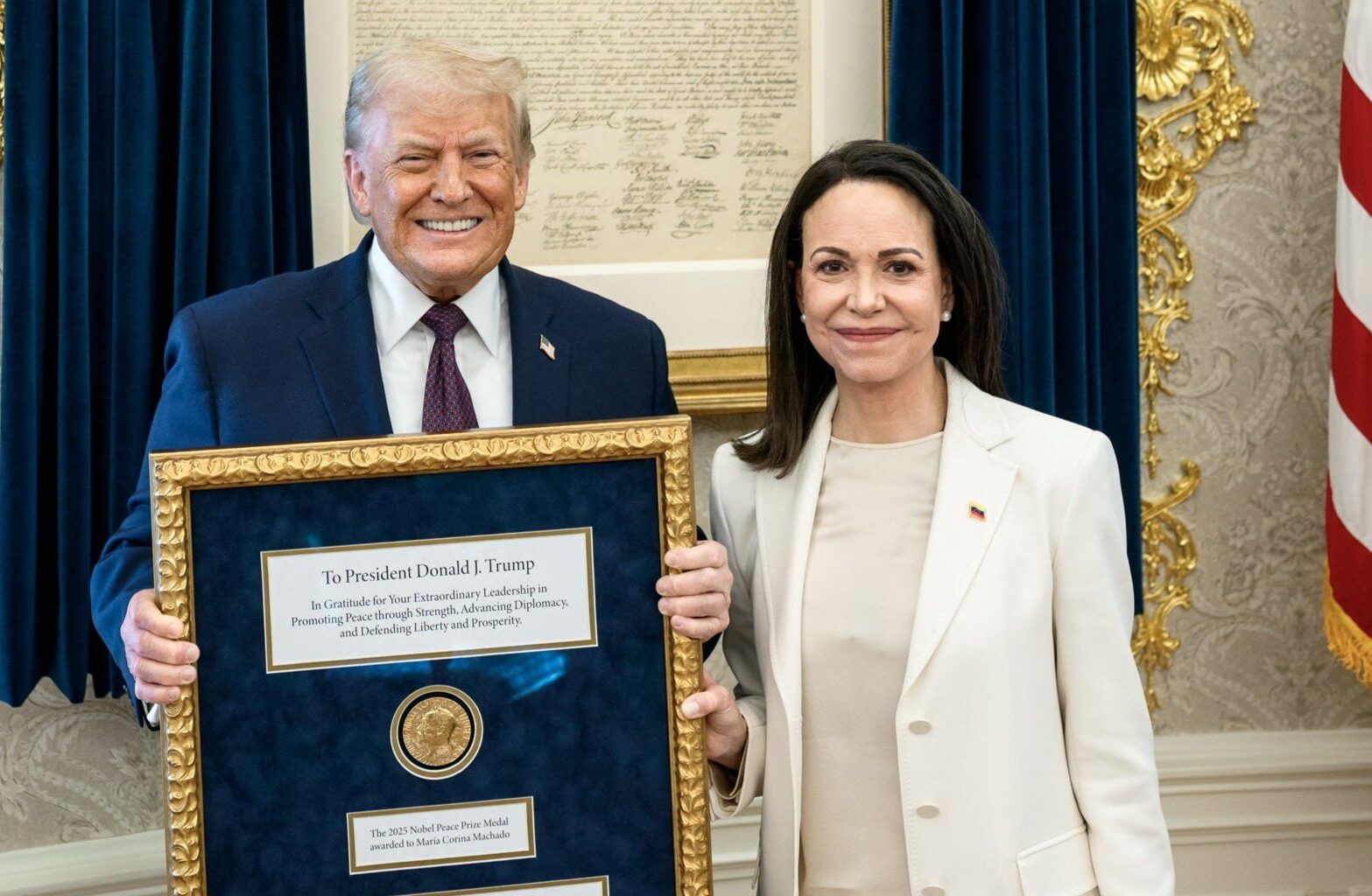 Maria Corina Machado, Nobels fredspris