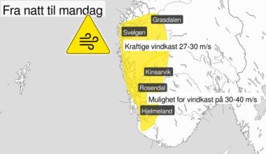 Været, Vær | Flere kansellerte flyavganger på Vestlandet på grunn av uværet