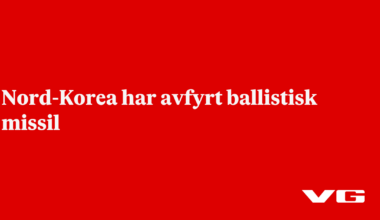Nord-Korea har avfyrt ballistisk missil