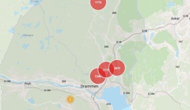 Lier, Strømbrudd | Over 9 400 uten strøm: – Store deler av Lier er berørt