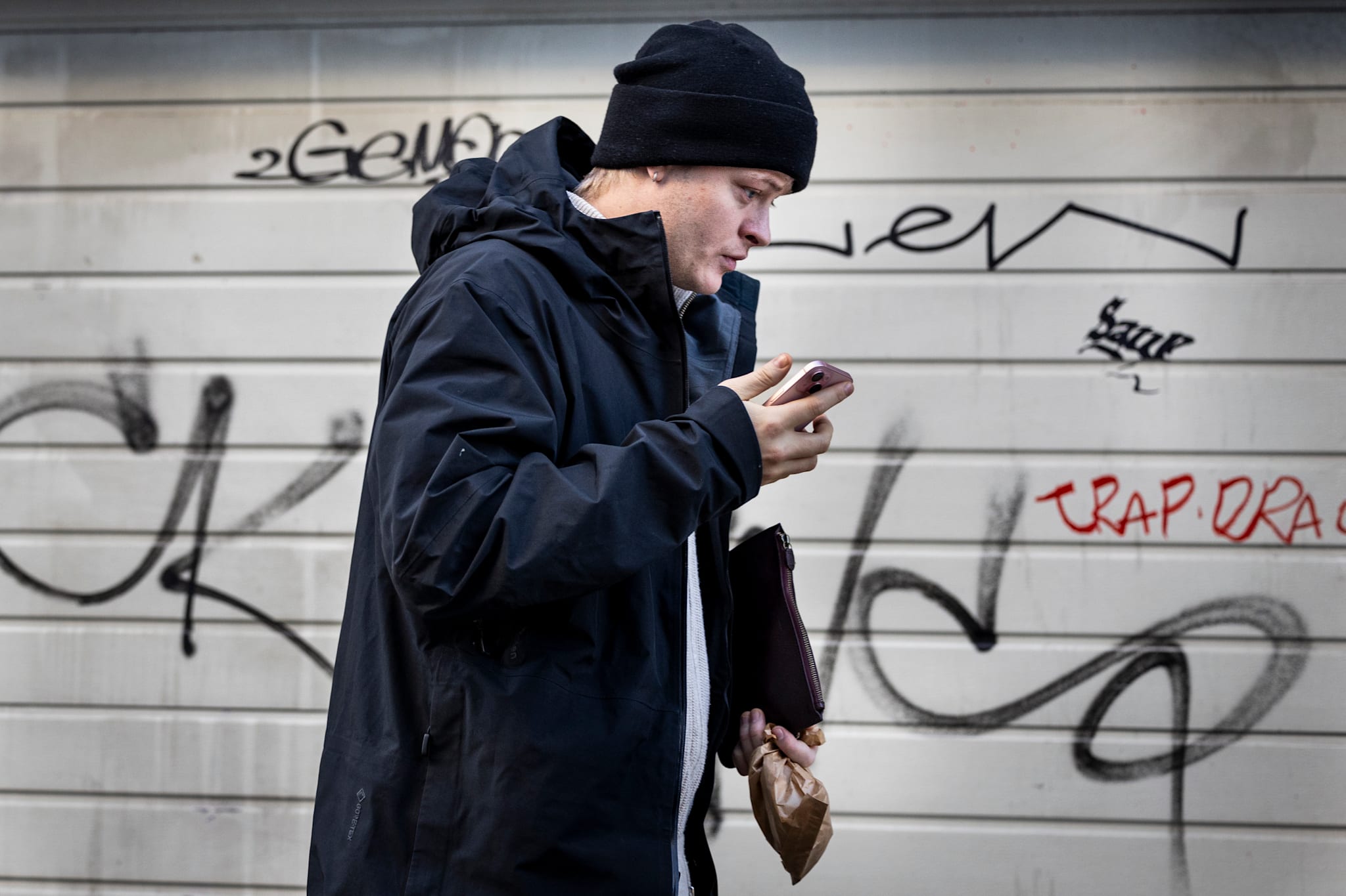 Marius Borg Høiby (28) fotografert i Oslo sentrum i forrige uke på vei til sine forsvarere.