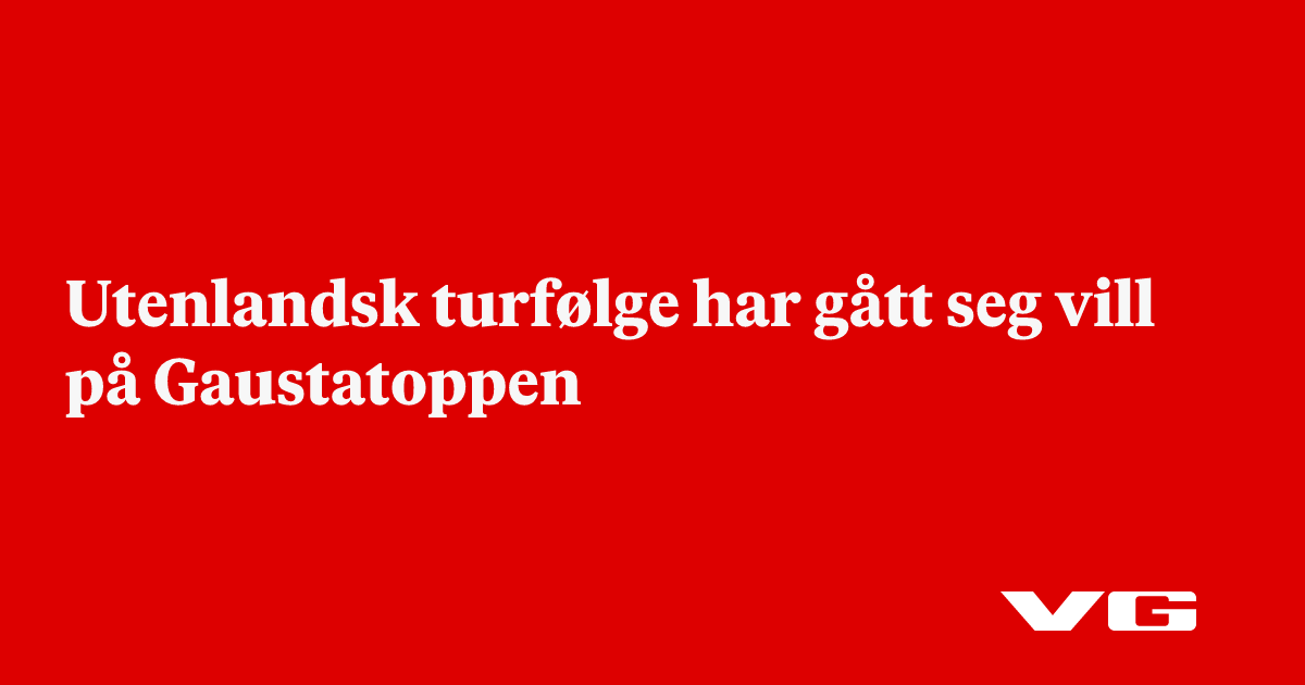 Utenlandsk turfølge har gått seg vill på Gaustatoppen