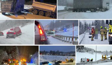 Trafikk, Gjøvik | Snø skapte kaos på veien flere dager - Oppland Arbeiderblad