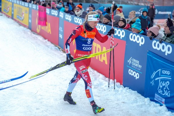 Toblach, Italia 20260103.
Julie Bjervig Drivenes under klassisk sprint finaler under Tour de ski i Val di Fiemme.
Foto: Terje Pedersen / NTB