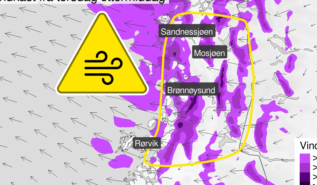 Gult farevarsel: – Ta på godt med klær - adressa.no